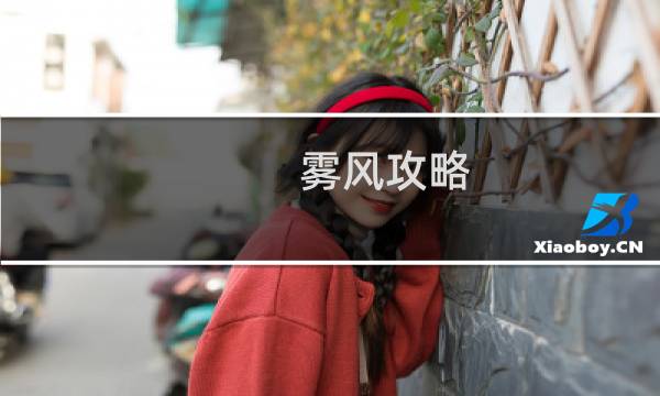 雾风攻略