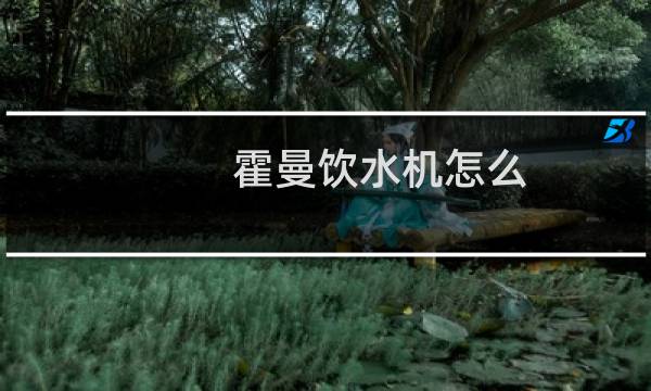 霍曼饮水机怎么