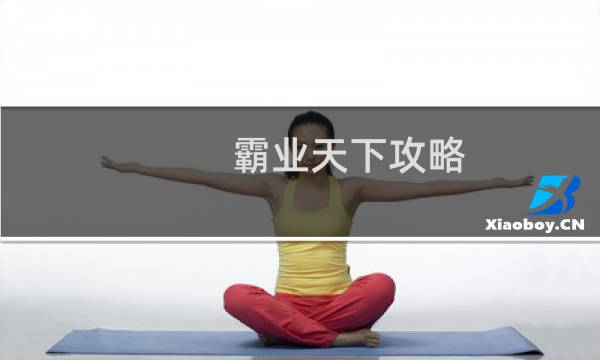 霸业天下攻略