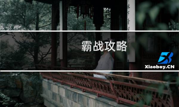 霸战攻略