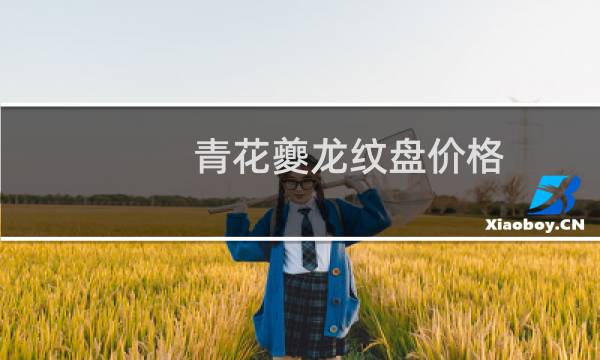 青花夔龙纹盘价格