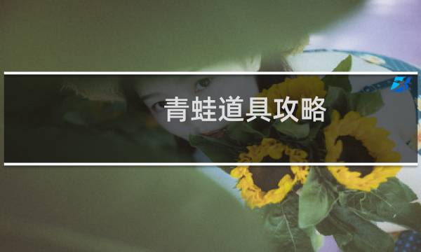 青蛙道具攻略