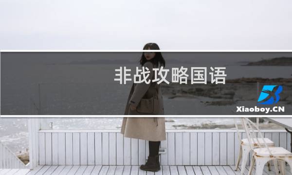 非战攻略国语