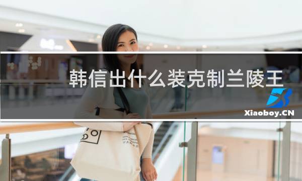 韩信出什么装克制兰陵王