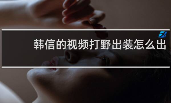 韩信的视频打野出装怎么出