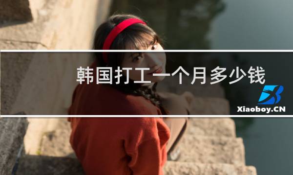 韩国打工一个月多少钱