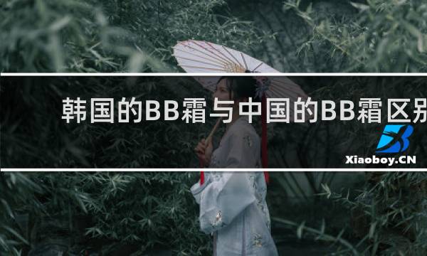 韩国的BB霜与中国的BB霜区别