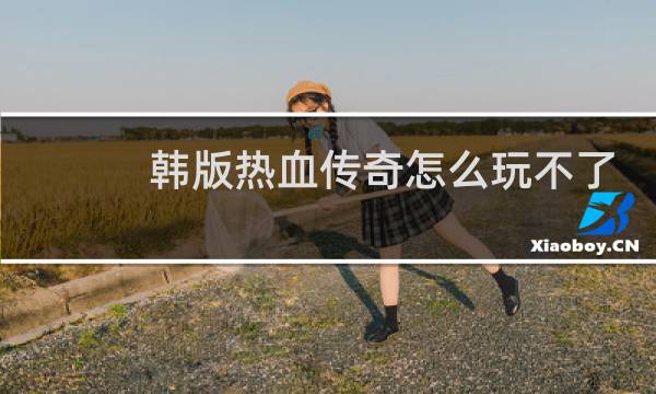 韩版热血传奇怎么玩不了