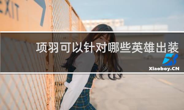 项羽可以针对哪些英雄出装