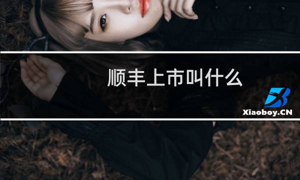 顺丰上市叫什么