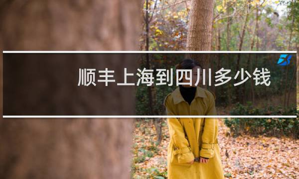 顺丰上海到四川多少钱