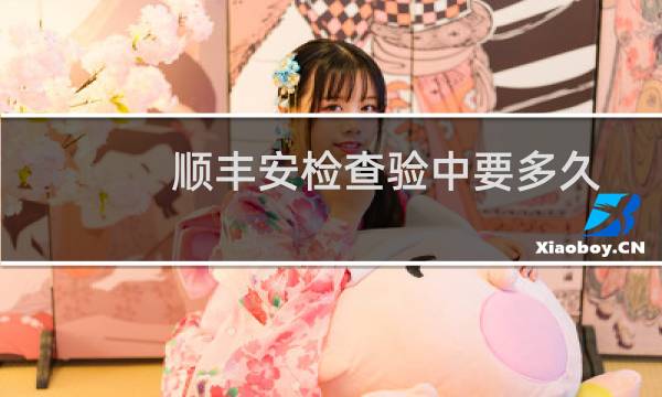 顺丰安检查验中要多久