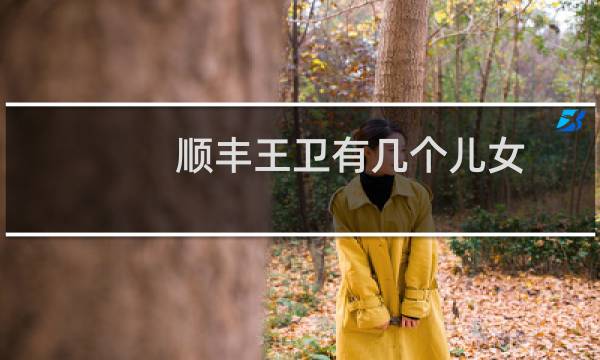 顺丰王卫有几个儿女
