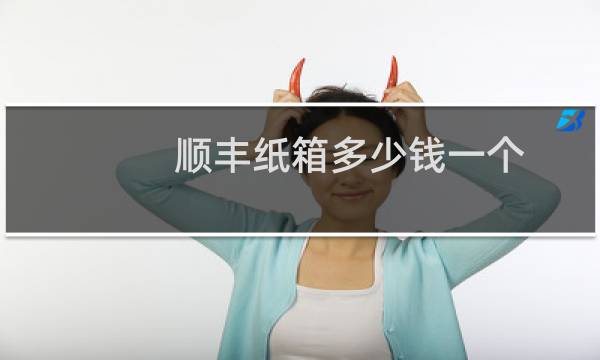 顺丰纸箱多少钱一个