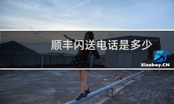 顺丰闪送电话是多少