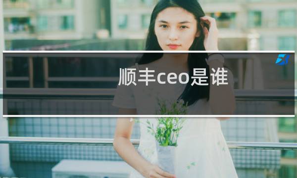 顺丰ceo是谁