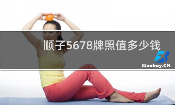 顺子5678牌照值多少钱