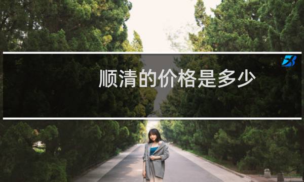 顺清的价格是多少