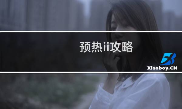 预热ii攻略