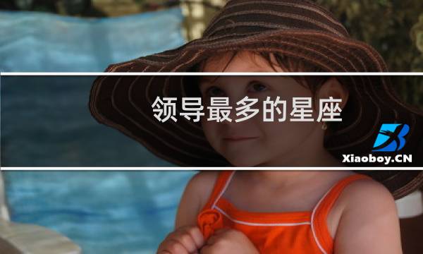 领导最多的星座