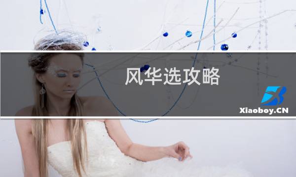 风华选攻略