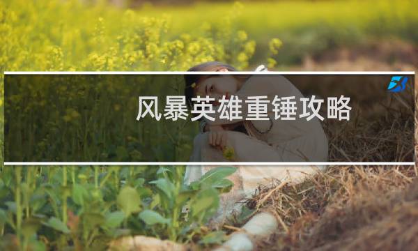 风暴英雄重锤攻略