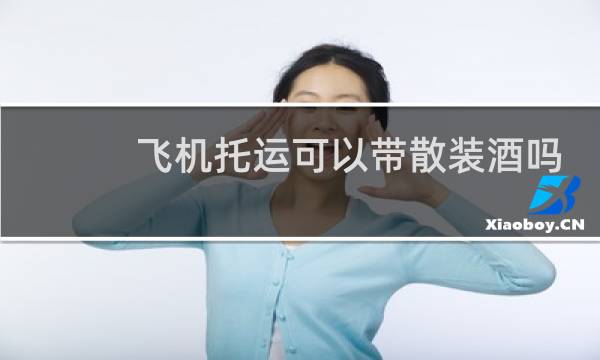 飞机托运可以带散装酒吗