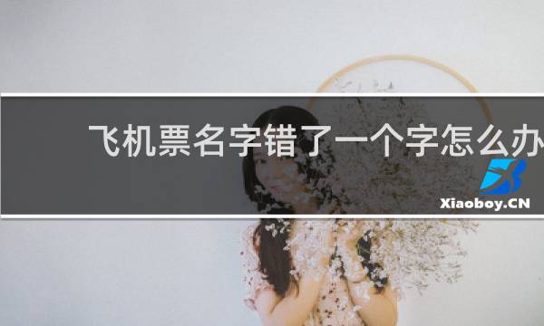 飞机票名字错了一个字怎么办
