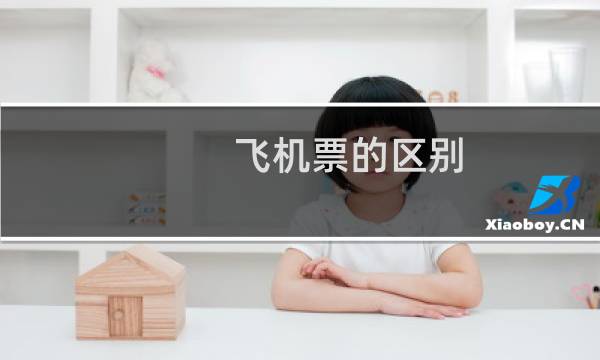 飞机票的区别