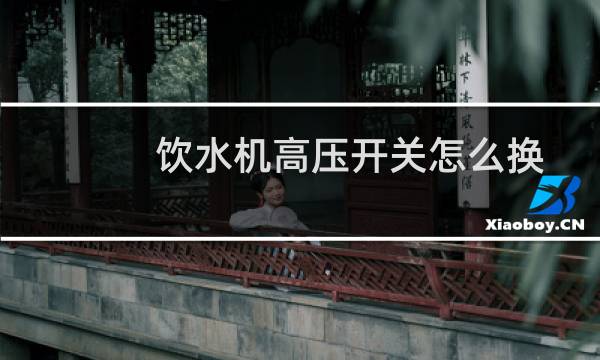 饮水机高压开关怎么换