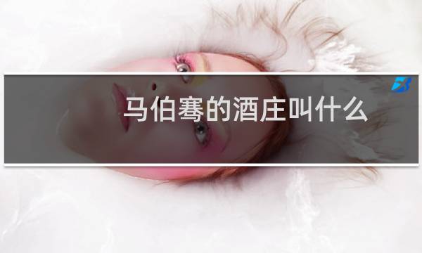 马伯骞的酒庄叫什么