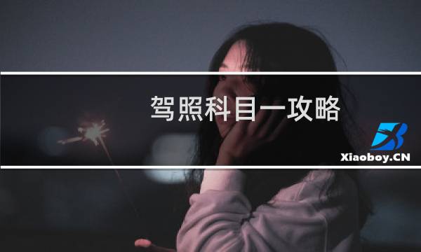 驾照科目一攻略