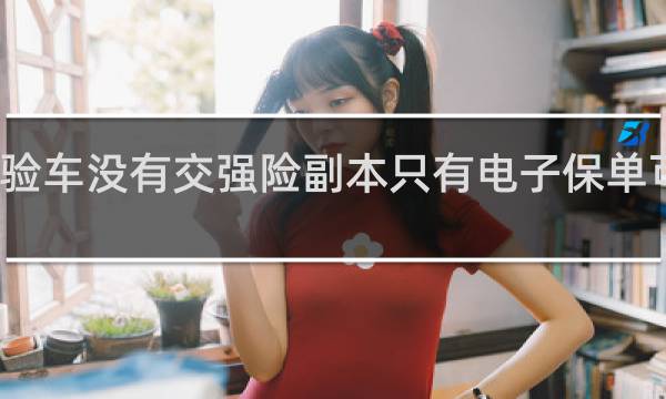 验车没有交强险副本只有电子保单可以吗