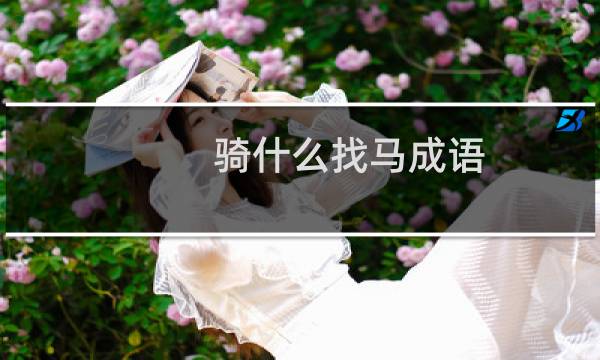 骑什么找马成语