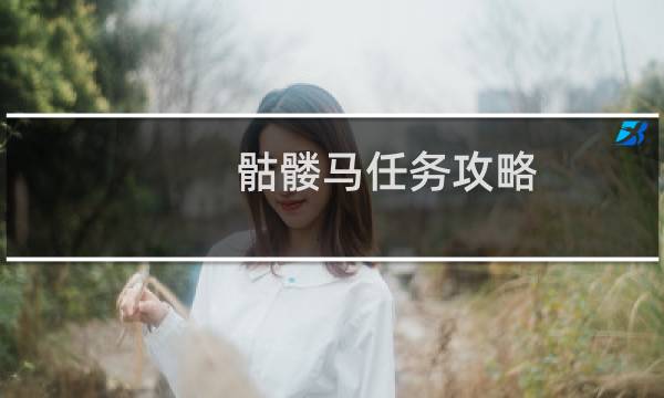 骷髅马任务攻略