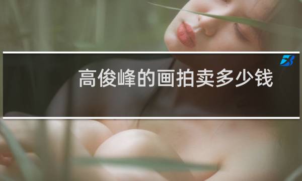 高俊峰的画拍卖多少钱