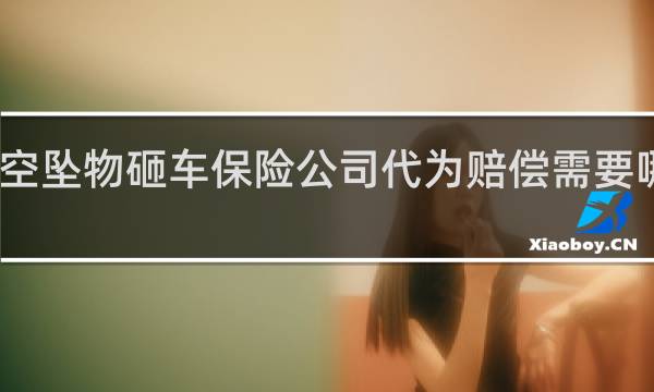 高空坠物砸车保险公司代为赔偿需要哪些材料