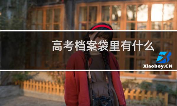 高考档案袋里有什么