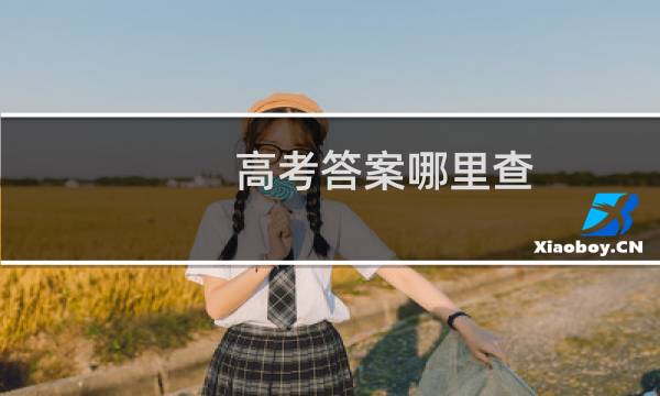 高考答案哪里查