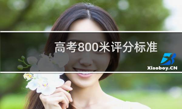 高考800米评分标准