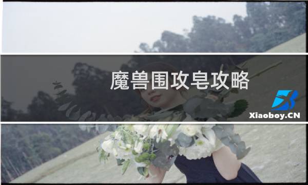 魔兽围攻皂攻略