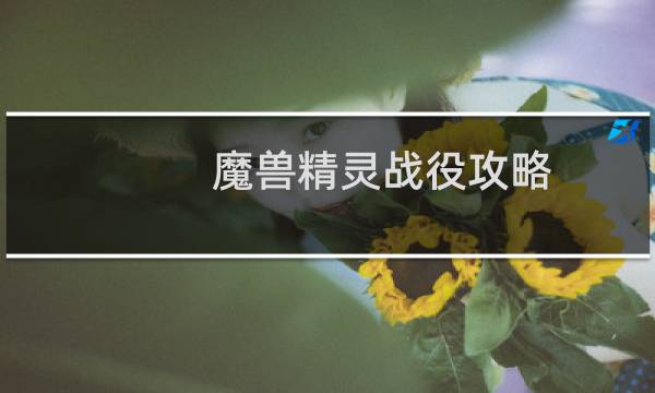 魔兽精灵战役攻略