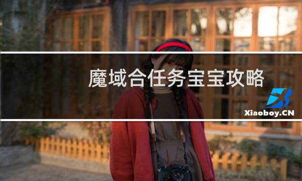 魔域合任务宝宝攻略