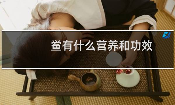 鲎有什么营养和功效