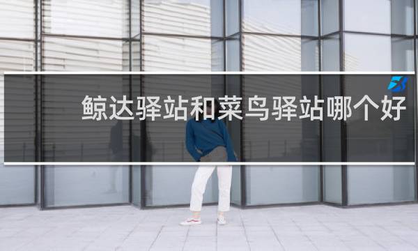 鲸达驿站和菜鸟驿站哪个好