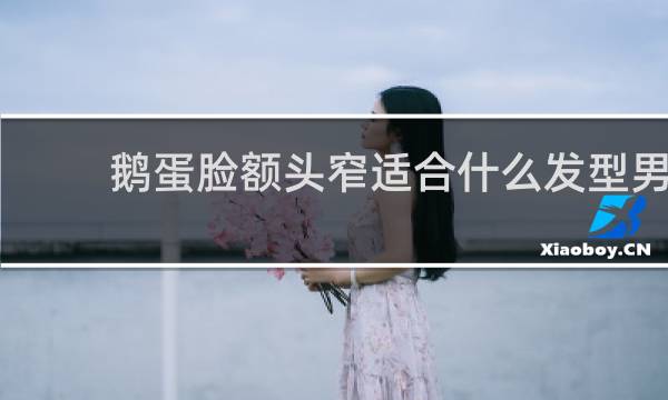 鹅蛋脸额头窄适合什么发型男