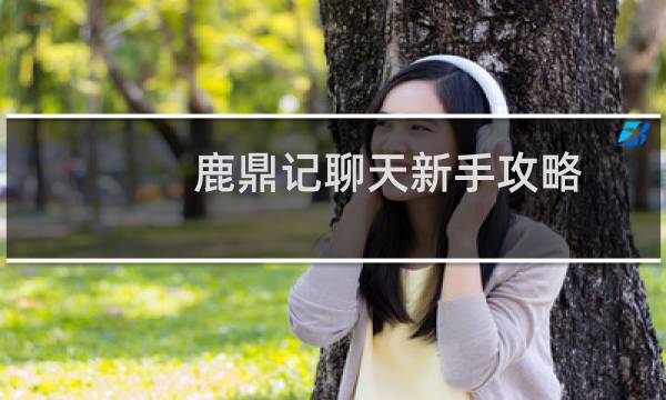 鹿鼎记聊天新手攻略