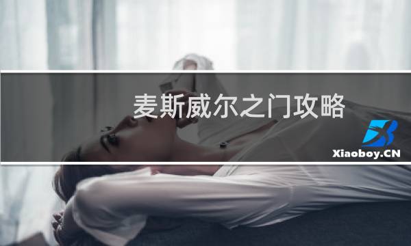 麦斯威尔之门攻略