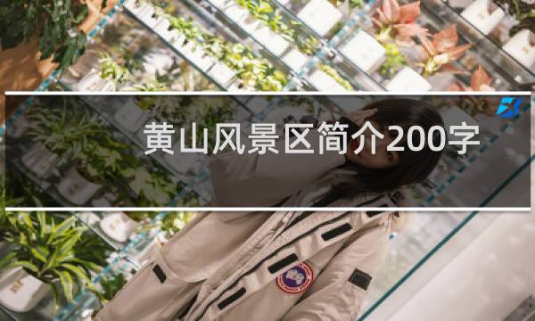 黄山风景区简介200字