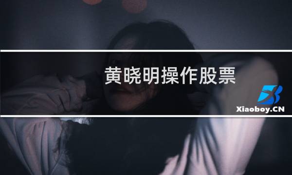 黄晓明操作股票